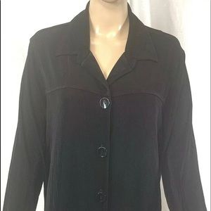 Chico's Travelers Cardigan size 2 solid black